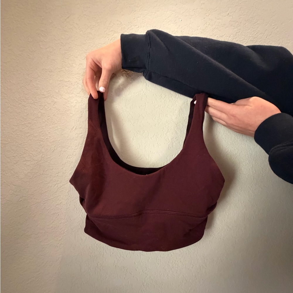 Lululemon Athletica Dark Red Sports Bra